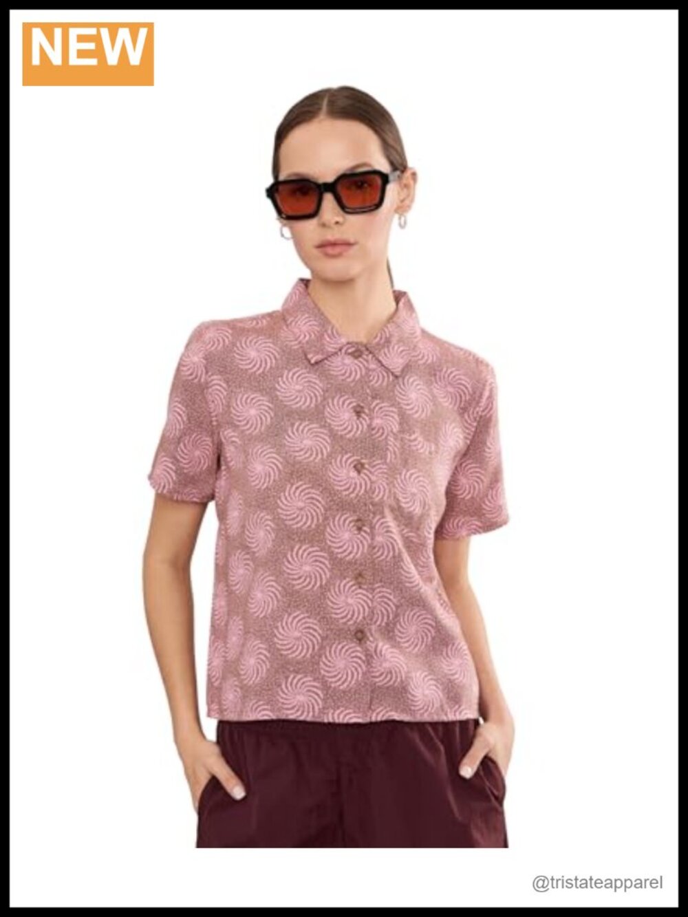 Royal Robbins Women's Button Down Short Sleeve Shirt Modal Recycled Polyester